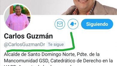 Photo of Carlos Guzmán le quita el «PLD»a sus usuarios en Redes Sociales; trasciende se juramenta mañana en Fuerza del Pueblo